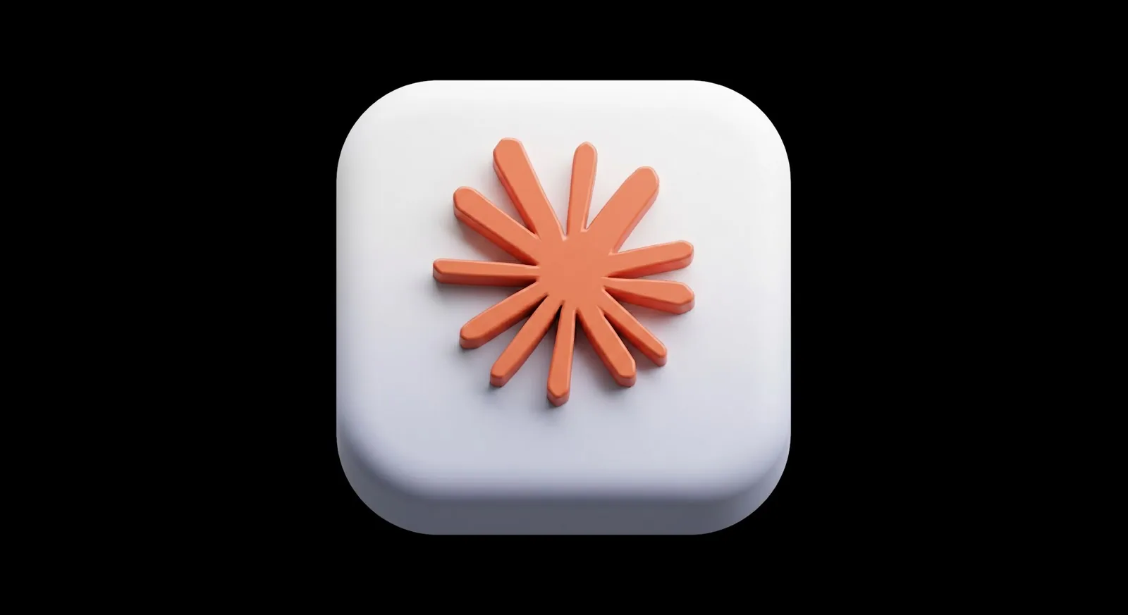 Beitragsbild: das Logo von Claude als 3D-App-Icon.